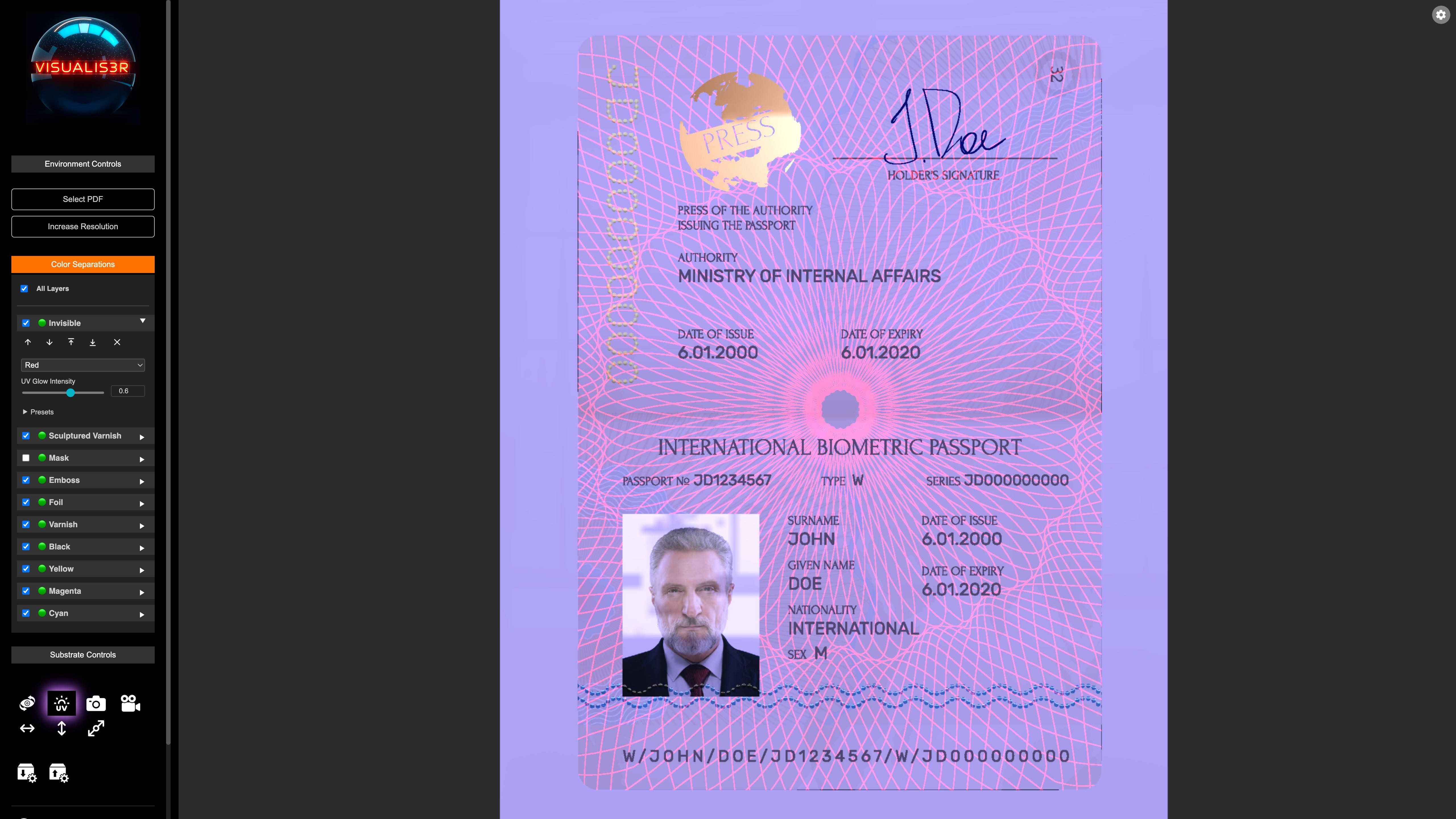 Visualis3R – Invisible ink