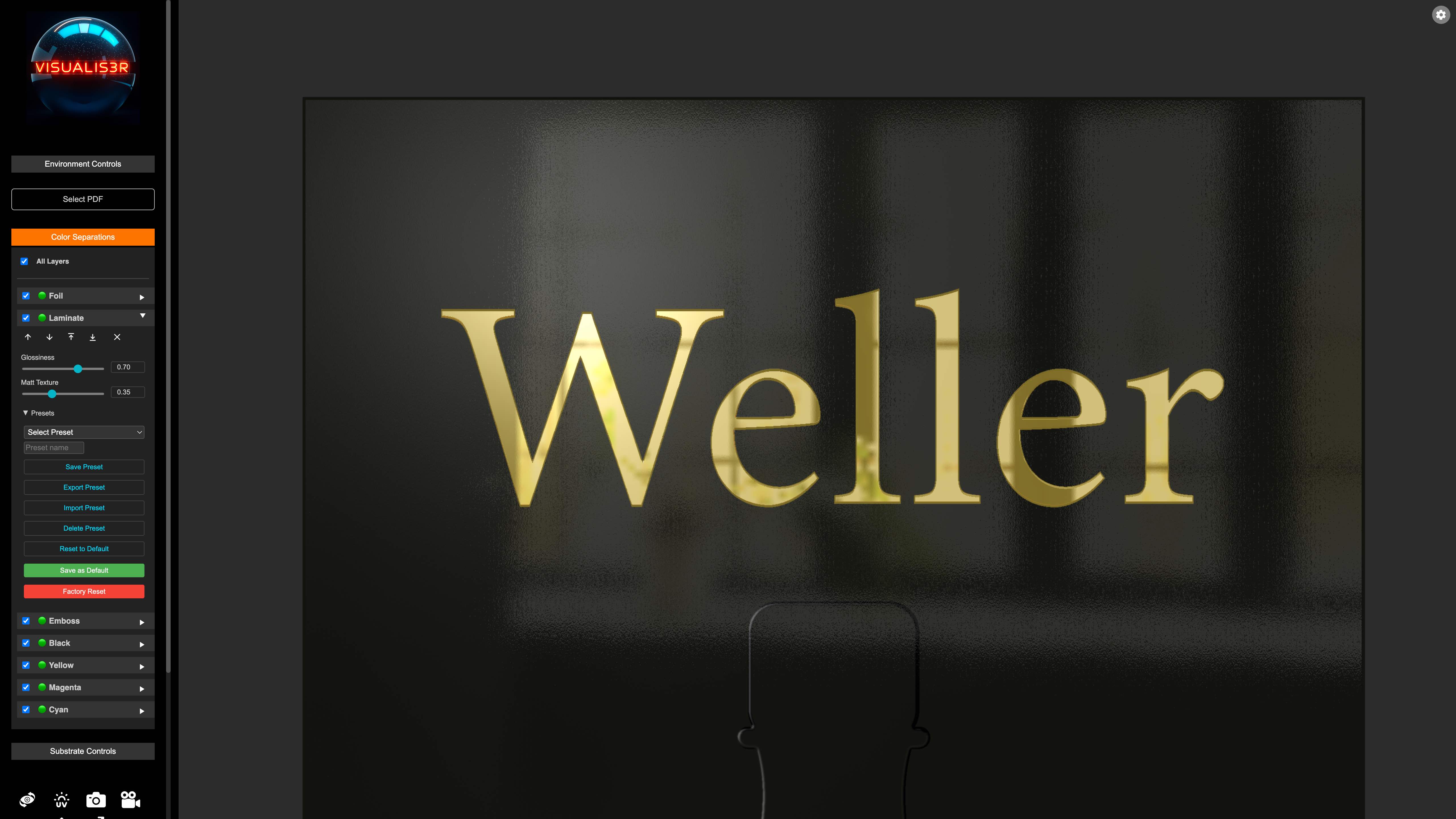 Visualis3R – Lamination