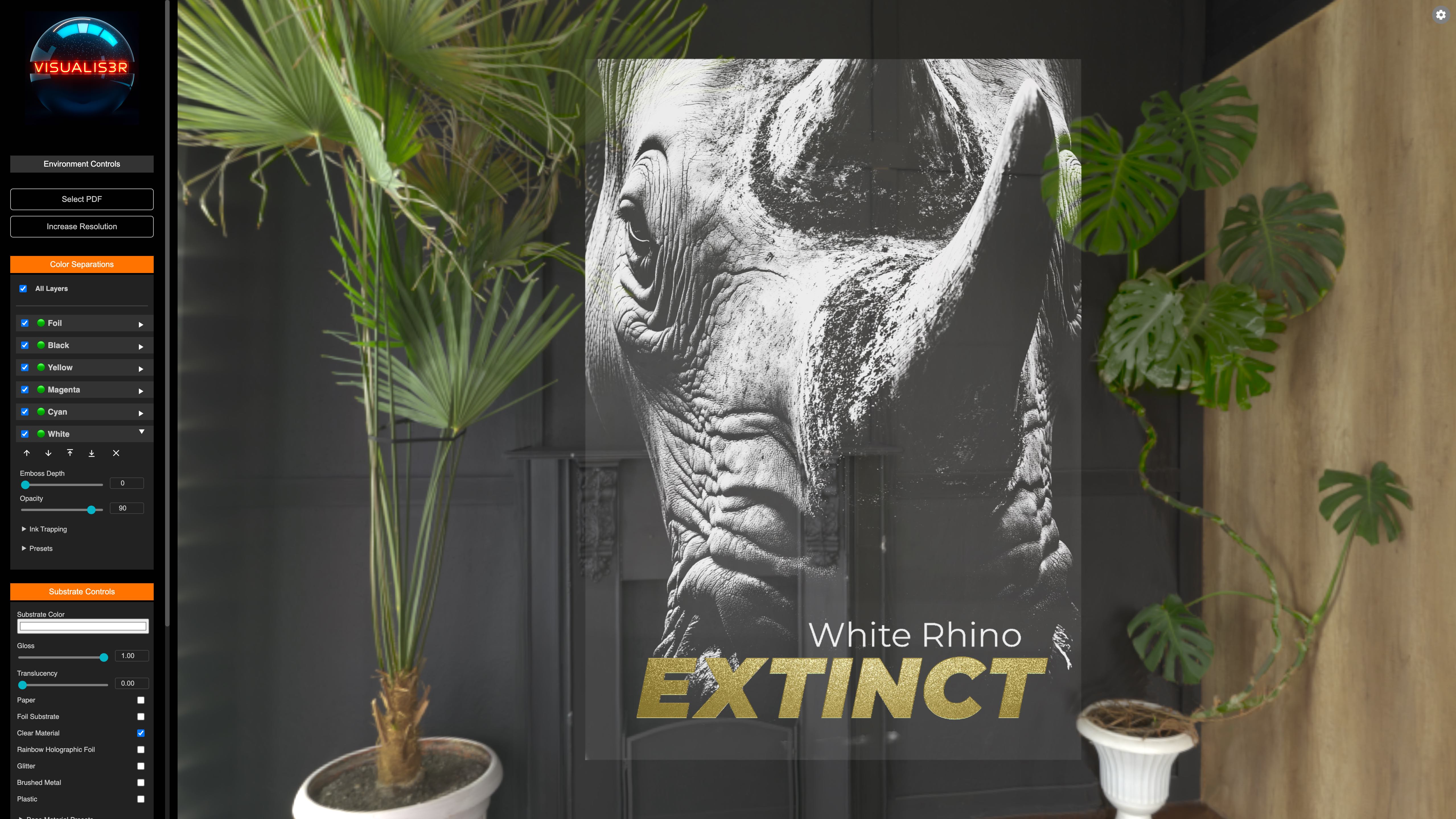 Visualis3R – White ink & toners